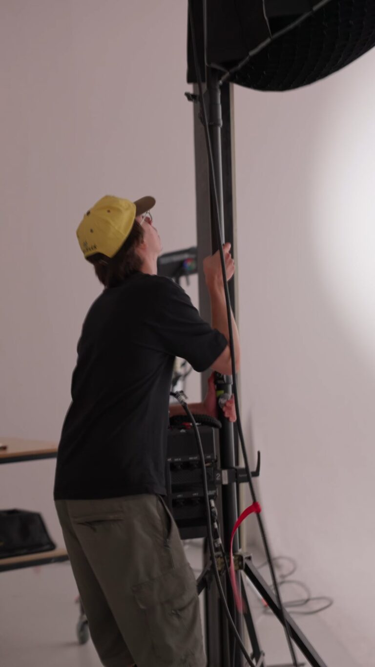 Reel from the 'Red Flag' music video set