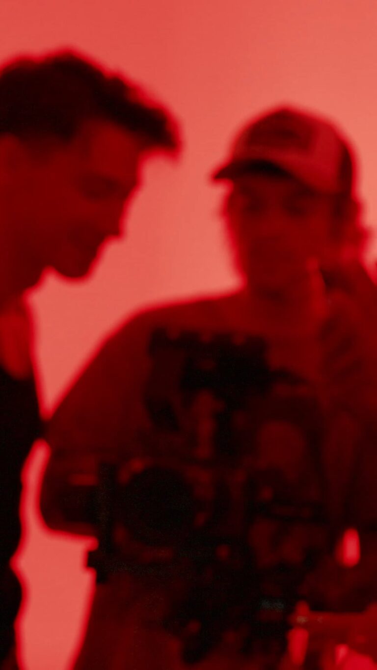 Reel from the 'Red Flag' music video set